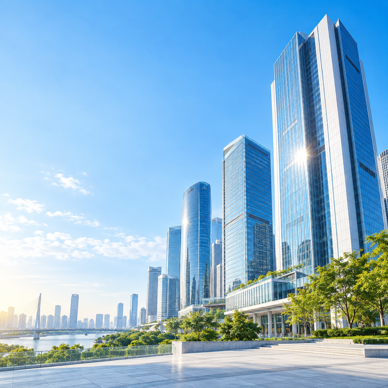 现代城市建筑群